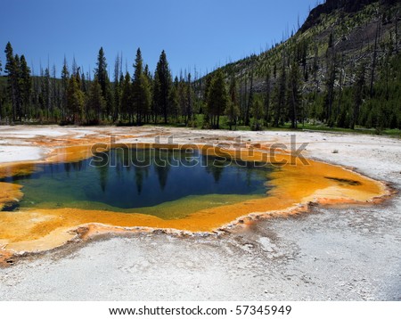 Yellowstone National Park in the state of Wyoming