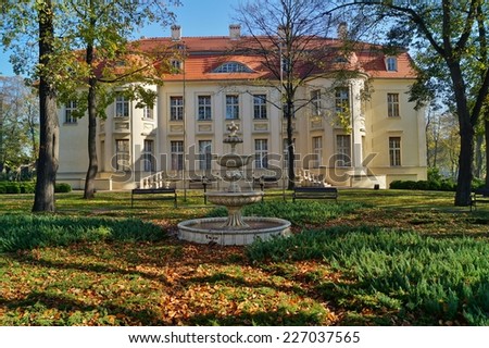 Lodz city architecture - Palace of Alfred Biedermann - Lodz, Poland