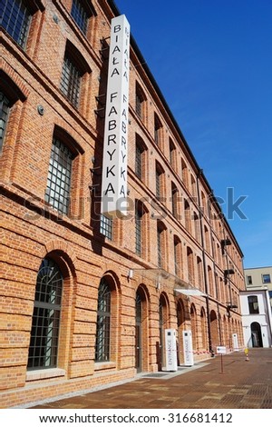 LODZ, POLAND JUNE  11 2014; The White Factory, presently the seat of the Central Museum of Textiles, Lodz, Poland