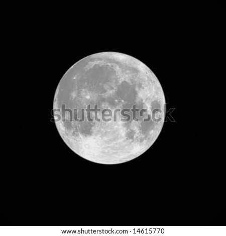 full Moon, square frame, space for your text