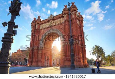 Similar – Image, Stock Photo Archways in the morning light