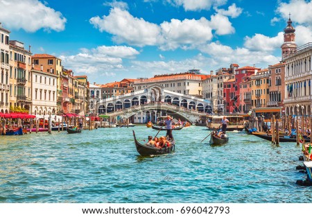 Similar – Foto Bild Panoramabild von Venedig auf dem Wasser, Italien