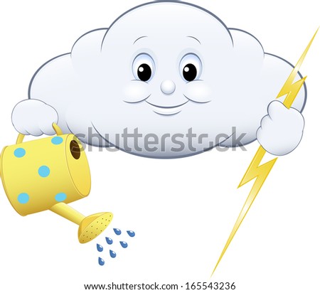 icon of rain and a thunderstorm