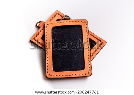ID Card Holder/Leather ID Card Holder.