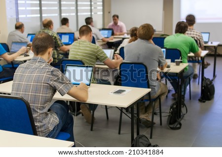 lecture in a computer class