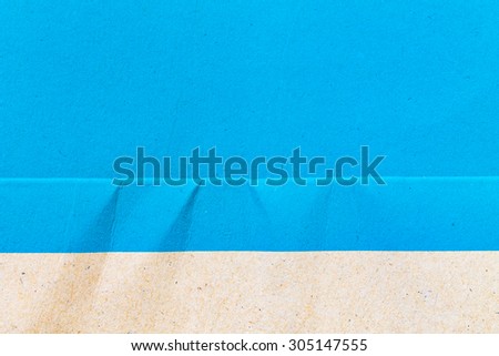 Blank paper ,Blue Paper Notepad  on blue background