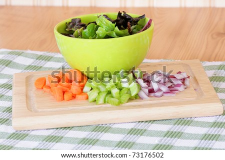 Salad ingredients