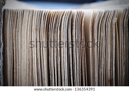 Striped background paper pages. repealed book