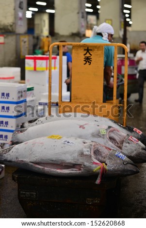 Tsukiji fish market Tokyo, Japan