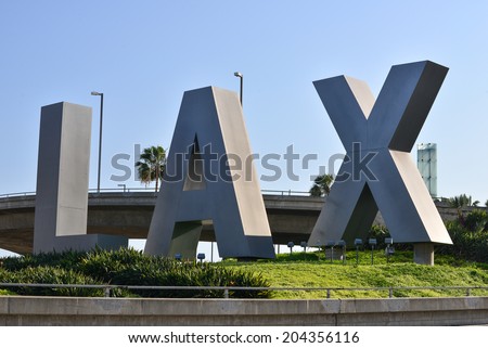 LOS ANGELESS - JULY 01: LAX Airport on July 01, 2014 in Los Angeles, California. Los Angeles International Airport is the 6th busiest in the world.
