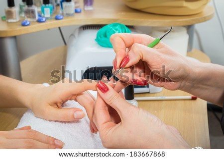 spa manicure treatment