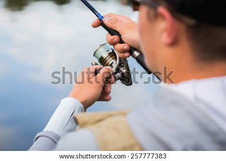 Angler fishing.