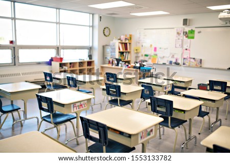 classroom of a daycare center without children and teacher
