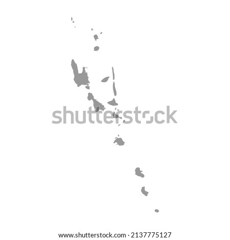 Vanuatu vector country map silhouette