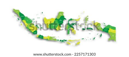 Indonesia political map of administrative divisions