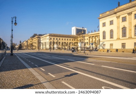 Similar – Image, Stock Photo Sidewalk and street Berlin