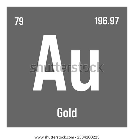 Gallium, Ga, periodic table element with name, symbol, atomic number and weight. Metal with various industrial uses, such as in semiconductors, LED lights, and as a coolant in nuclear reactors.