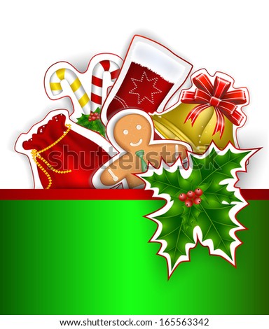 Christmas Decoration Stock Vector Illustration 165563342 : Shutterstock
