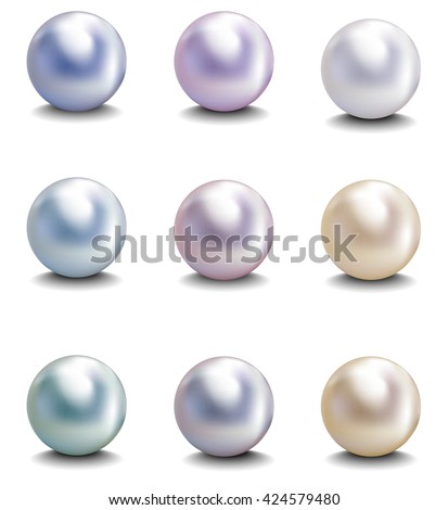 Abstract background with pearls