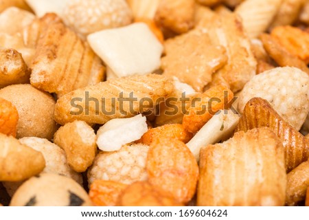 Japanese Mix With Biscuits And Glazed Peanuts