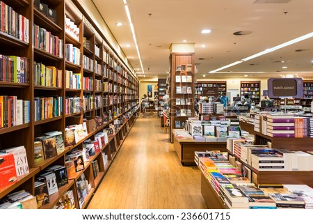 DEBRECEN, HUNGARY - AUGUST 24, 2014: Famous International Books For Sale In Libri Book Store, one of the largest retail bookseller in Hungary.