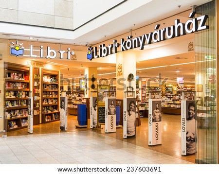 DEBRECEN, HUNGARY - AUGUST 23, 2014: Famous International Books For Sale In Libri Book Store, one of the largest retail bookseller in Hungary.
