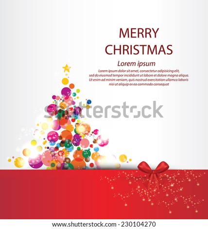 Christmas Greeting Card. Vector Illustration. - 230104270 : Shutterstock