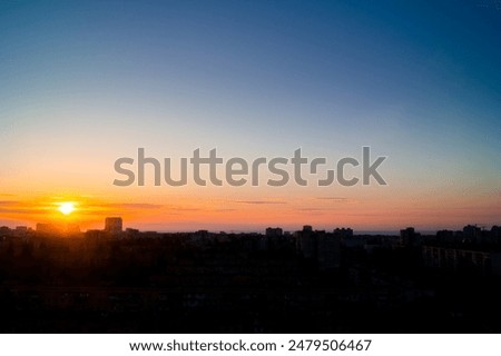 Similar – Image, Stock Photo SILHOUETTE IN THE SUNRISE