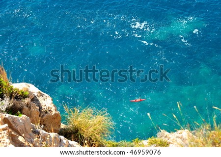 gorgeous mediterranean coast in summertime