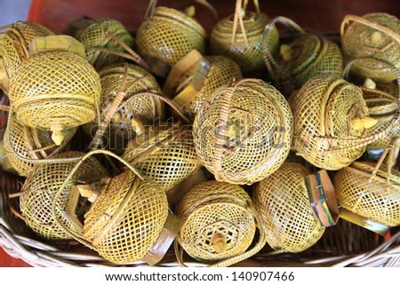 Mini Bamboo baskets for sale, put fragrant leaves inside