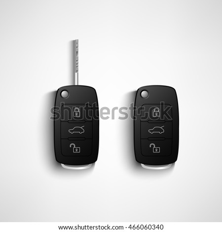 Black car remote key