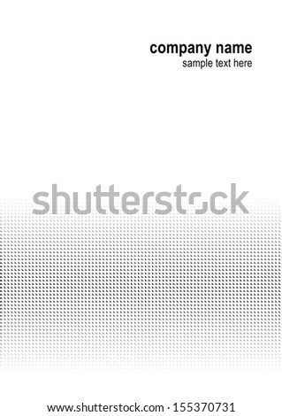 cover page for business documents with a strict black geometrical pattern on white background with a space for adding your text simply