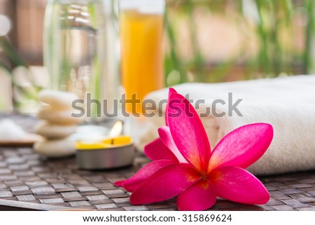 zen Spa treatment on nature a background