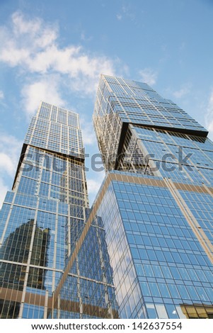MOSCOW - AUGUST 30: The Moscow International Business Center, Moscow-City on August 30, 2011 in Moscow. Located near the Third Ring Road, the Moscow-City area is currently under development.