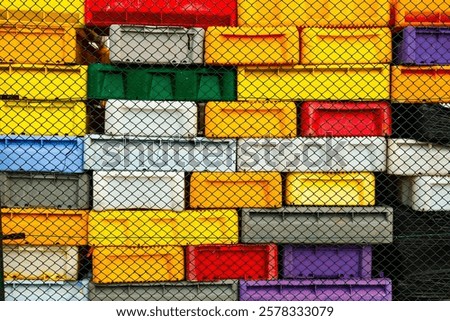Image, Stock Photo Fresh fish packed behind cling film