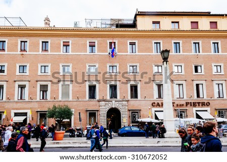 ROME, ITALY - OCTOBER 29: Croatian Embassy at the Vatican in Rome, Italy on October 29, 2014.