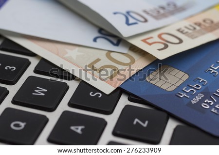 Symbol of web shopping or internet banking