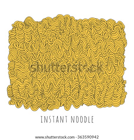 Vector Images, Illustrations and Cliparts: Vector instant noodle block