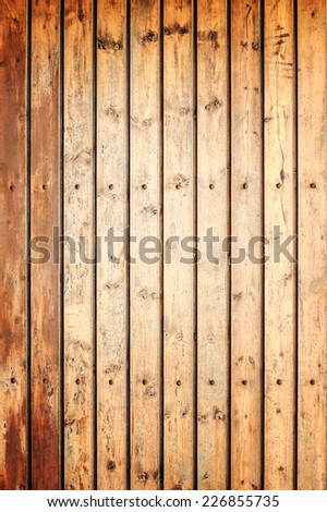 Vintage boards with nails as background
