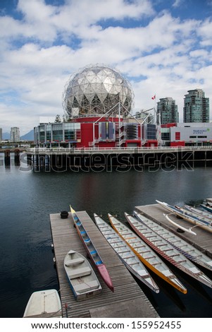 VANCOUVER, BC, CANADA - AUGUST 19: The Science World is open for visitors in Vancouver on August 19, 2013. Science world is a non-profit center dedicated to sharing science in the province of BC.