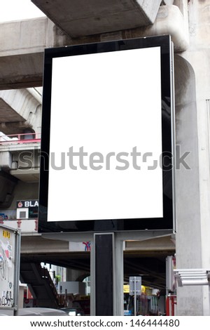 Outdoor advertising in the city