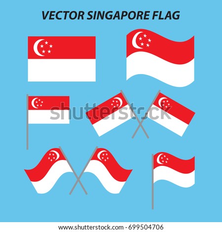 Vector Singapore flag