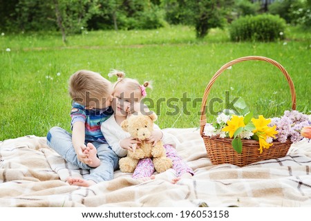 https://image.shutterstock.com/display_pic_with_logo/1493447/196053158/stock-photo-little-boy-and-girl-on-the-picnic-196053158.jpg
