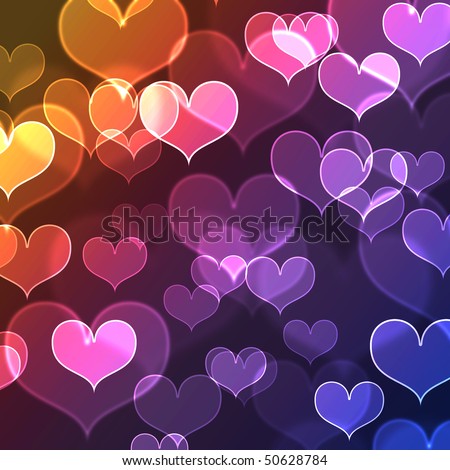 Beautiful Colorful Heart Shape Background Stock Photo 50628784 ...