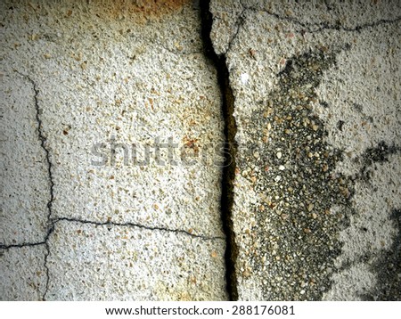 Crack cement floor street texture background