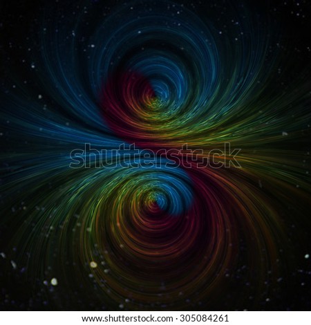 Abstract colorful spiral rainbow pattern art background