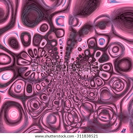 Kaleidoscope and circle abstract design colorful texture pink tone background
