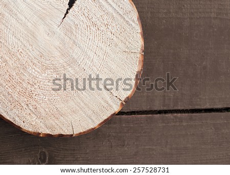 Rough wooden circle