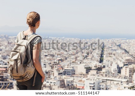 Similar – Image, Stock Photo Big City Athens Town