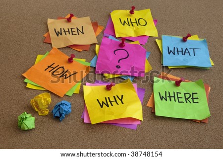 Who, What, Where, When, Why, How Questions - Uncertainty, Brainstorming ...